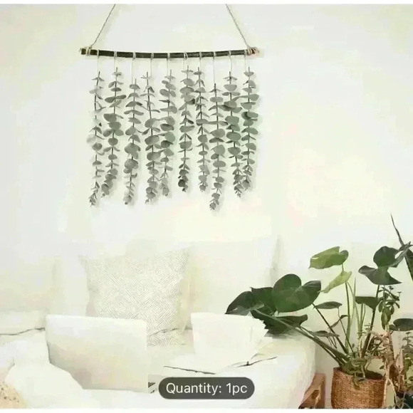 Artificial Eucalyptus Wall Hanging Decor Fake Eucalyptus Vines Plant - Picture 4 of 6